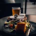 Food Aesthetics - A warm, relaxed breakfast setting in a Polish ca #15350055