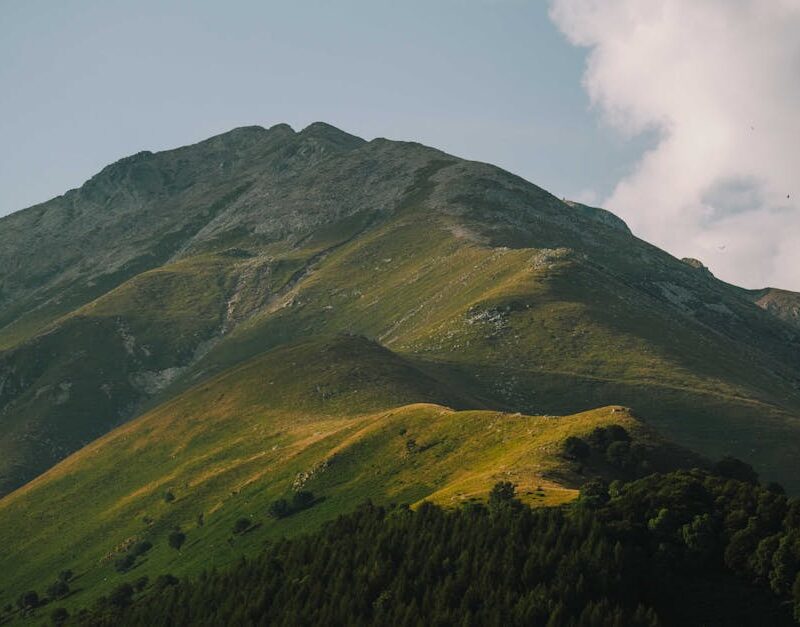 Mountain Landscapes - A stunning mountain scene featuring lush greener #18685948