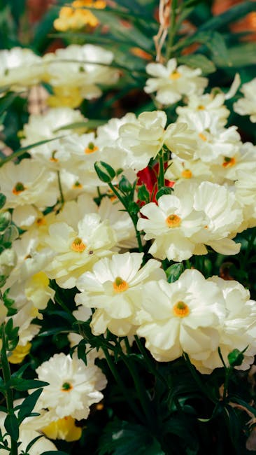 Flowers & Plants - A vibrant display of pale yellow blossoms flouri #30881519