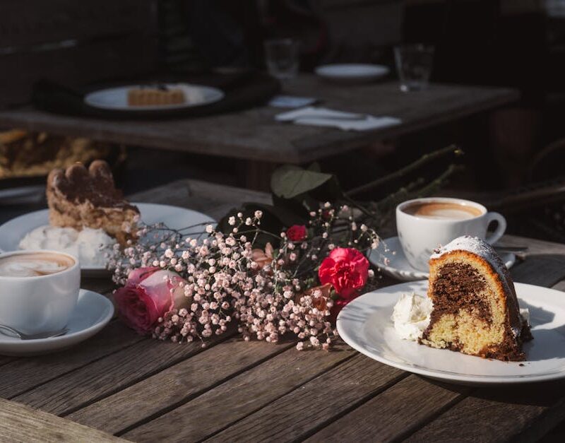 Food Aesthetics - Enjoy a relaxing morning at an outdoor cafe in G #34414648