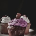 Food Aesthetics - Appetizing homemade cupcakes garnished with swee #7816720