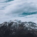 Mountain Landscapes - Majestic mountain range with snow peaks beneath  #8075963