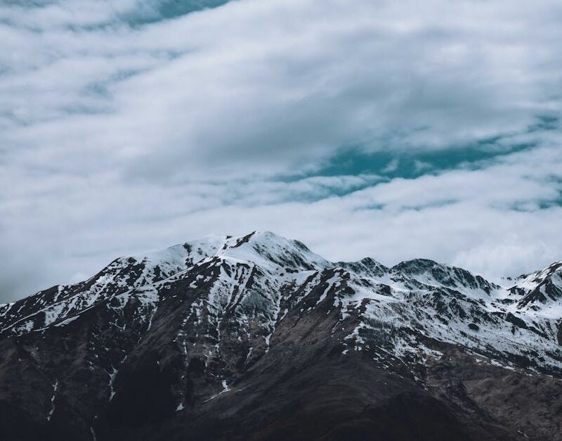 Mountain Landscapes - Majestic mountain range with snow peaks beneath  #8075963